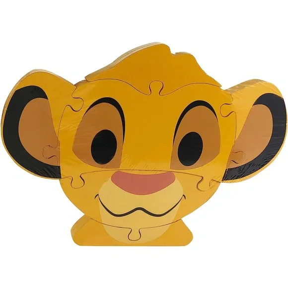 Disney Wooden Puzzles Winnie the Pooh & Simba Lion King 2-Pack Toddler Lot NIB - Picture 4 of 7